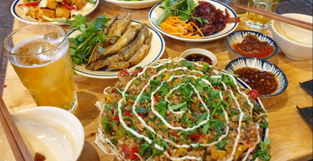 Giao lưu bia khô nướng