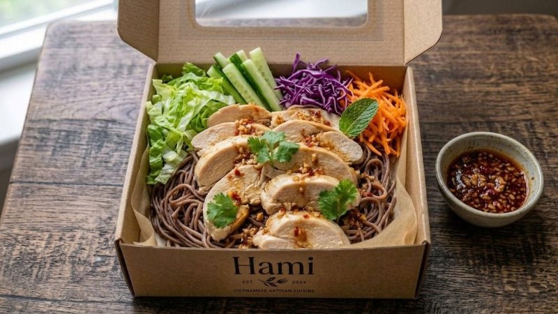 Bún Gạo Lứt Ức Gà
