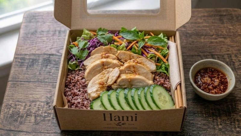 Cơm Gạo Lứt Ức Gà